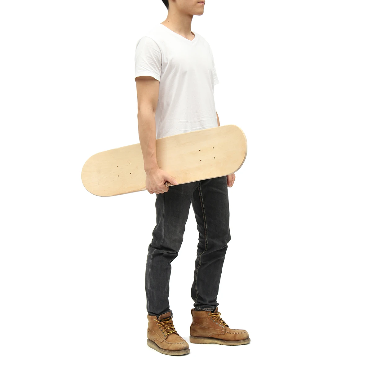 8inch 8-Layer Maple Blank Double Concave Skateboards Natural Skate Deck Board Skateboards Deck Wood Maple