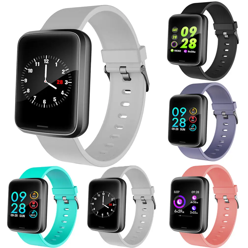 

Smart Watch Bracelet Band Fitness Tracker Bluetooth Heart Rate Monitoring Watch Waterproof Sport Wristband For men women