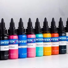 14 цветов тату чернила набор постоянный макияж с микроволокном искусство пигмент 30 мл Краска для татуажа для брови, подводка, губы всего тела