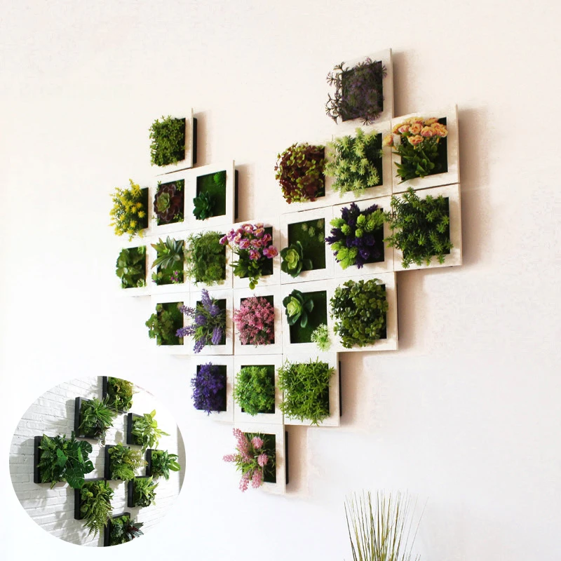 DIY Artificial Plant Photo Frame for Fake Flowers Potted Ornaments for Home Decoration Hotel Garden Decor DIY Artificial Plant Photo Frame for Fake Flowers Potted Ornaments for Home Decoration Hotel Garden Decor