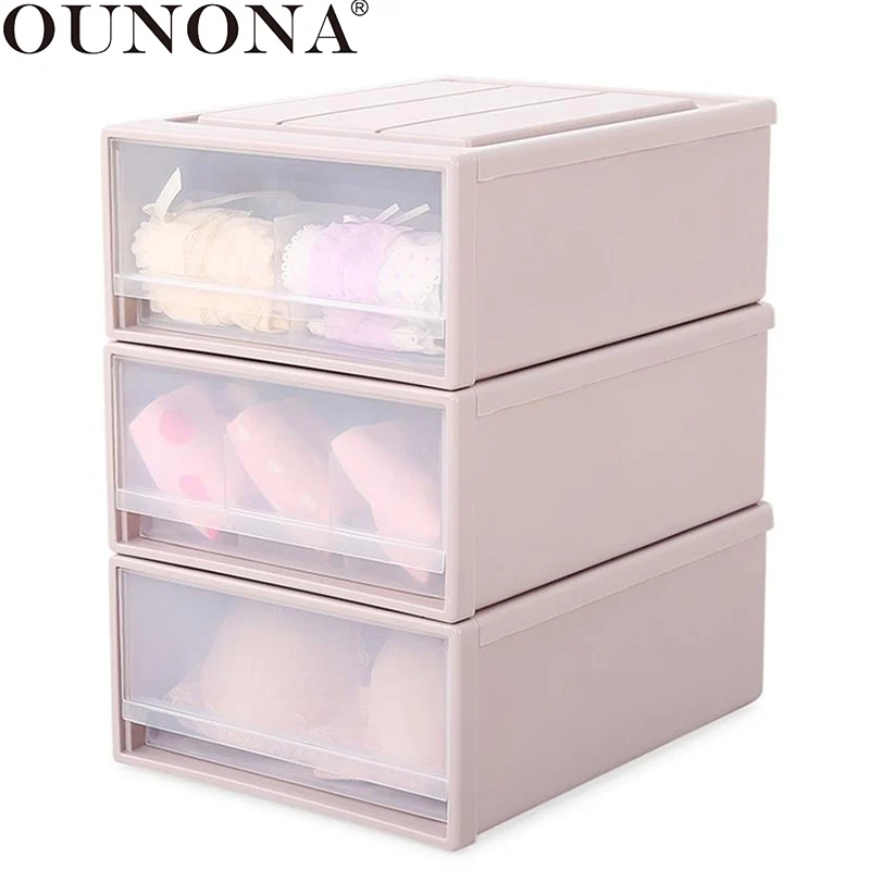 

OUNONA 15 Grids Drawer Organizer Bra Underwear Storage Box Wardrobe Drawer Closet Organizer Box For Scarfs Socks Underwear