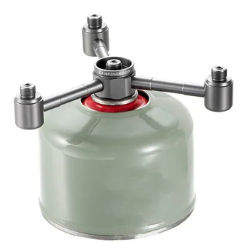 

Outdoor Camping Stove Adapter One-Three Outputs Aluminium Alloy Air Tank 3/4/5 Conversion Head Camp Furnace Converter Connectors