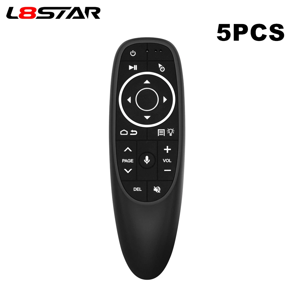 

5pcs/lot G10S Pro Air Mouse Voice Backlit Gyroscope IR Learning 2.4G smart remote control for Android tv box X96 HK1 H96 Max