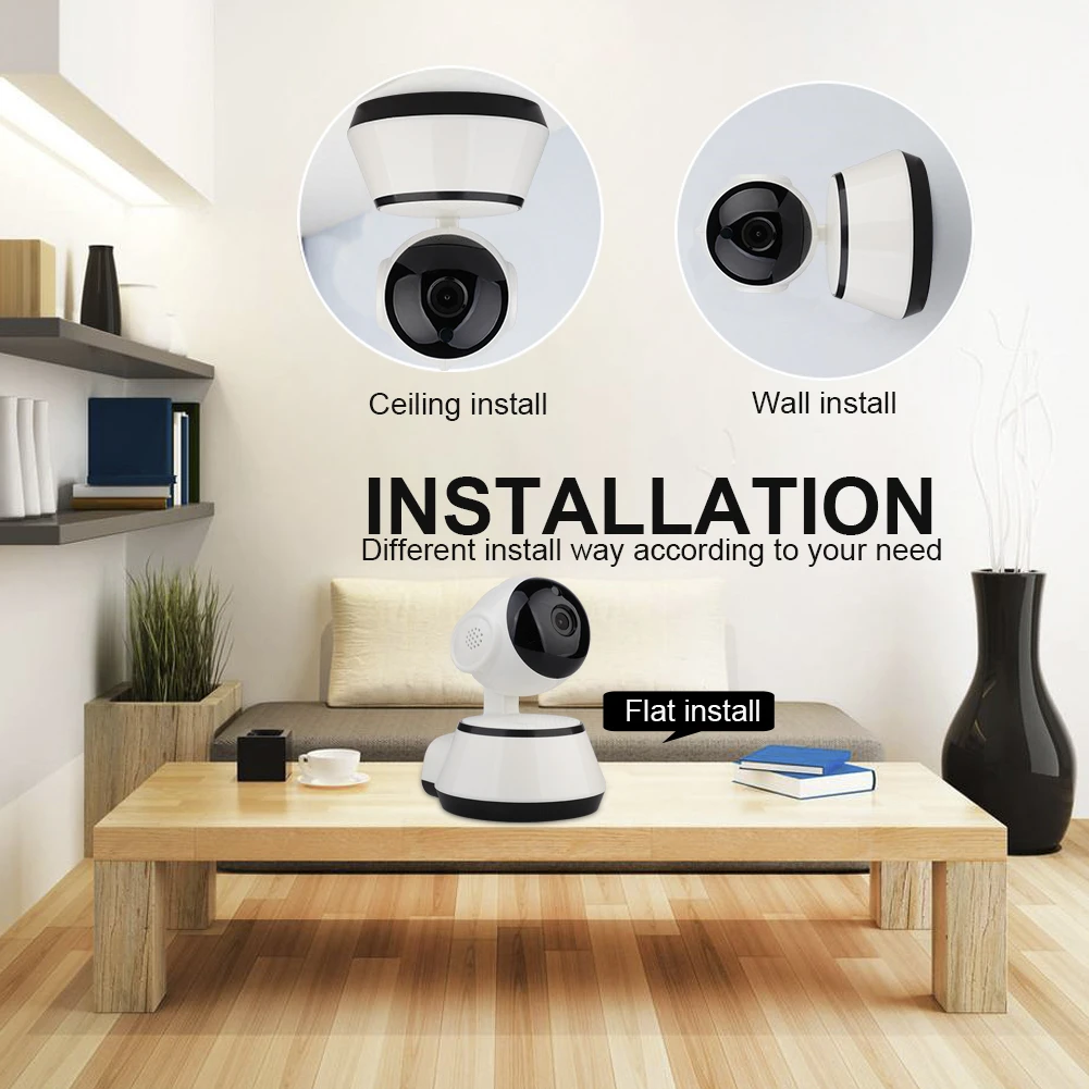 720P Wireless Mini IP Camera Move Detection Infrared Night Vision Home Security Surveillance Wifi Camera Cloud Service