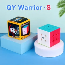 Qiyi – Cube magique warrior s, vitesse 3x3, sans autocollant, anti stress, Puzzle éducatif, jouets