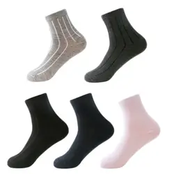 10 пар/упак. мужские осенние и зимние однотонные цветные трубчатые деловые носки четыре сезона мужские носки новые вертикальные хлопковые