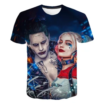 

Summer funny 3D printing men and women clothes street t-shirt short sleeve new Harajuku t-shirt suicide squad graphic t-shirt