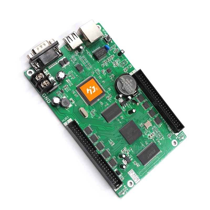 Cartão de Controle de Cor Dupla com Porta Conduziu a Tela do Pixel Hd-e66a para Adler Huidu Ethernet Porto Async Único & Usb Rússia E66a - Image 2