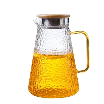 

Glass Kettle Boiling And Cold Water Pot Heat-proof Home Living Room Teapot Transparent Flower Tea Picher