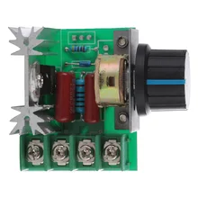 2000W AC 220V SCR Regulator napięcia tyrystor kontrola prędkości silnika ściemniacz termostat regulowana moc kontrolera