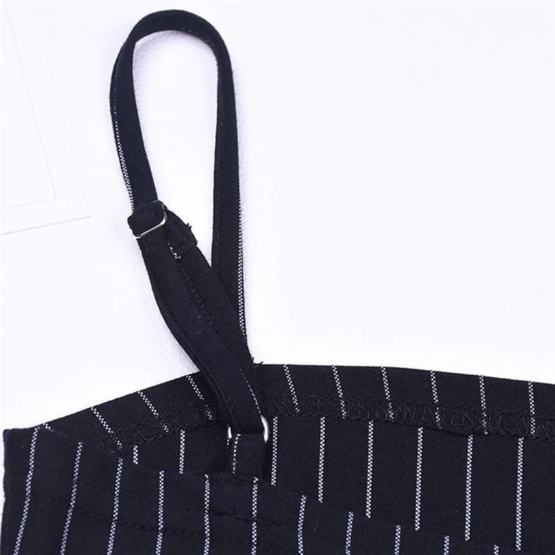 New Fashion Women Sexy Stripe Sleeveless Bodysuits Camis Jumpsuit Leopard Top Open Back Romper#E25