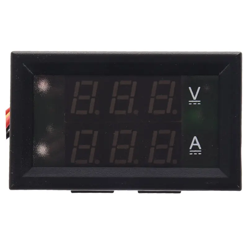 DC 4,5-30 V 100A двойной красный+ синий светодиодный цифровой вольтметр Амперметр Вольт Ампер Измеритель