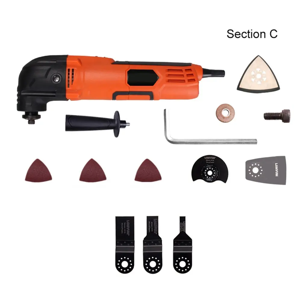 260W Multi-Function Electric Cutter Trimmer Woodworking Oscillating Tools Electric Saw Renovator Tool Multimaster