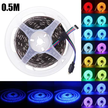 

New SMD 2835 DC12V RGB LED Strip Light 5M 60leds/M NO Waterproof LED Light RGB Leds Tape Flexible Diode Ribbon Warm White/RGB