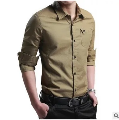 Для мужчин одежда 2018 Для мужчин Slim Fit Бизнес рубашка Повседневное большой Размеры Для мужчин одежда рубашка