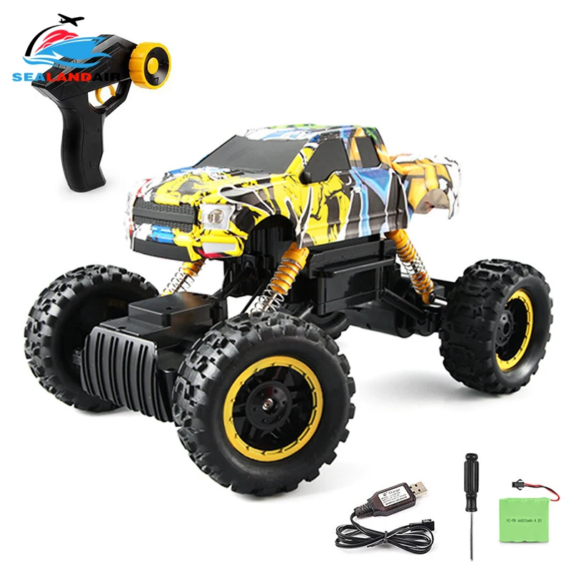 1:12 граффити RC автомобиль 4WD 2,4 ГГц восхождение автомобиля 4x4 высокое Скорость дистанционного Управление вождения Модель внедорожного автомобиля WL игрушки