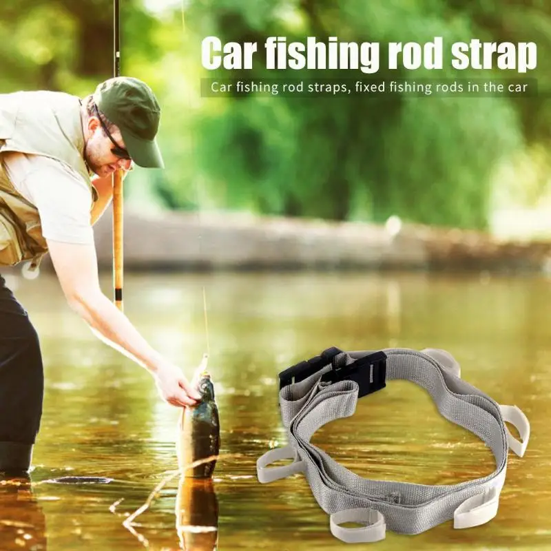 Fly Fishing Автомобильная рама держатель портативная удочка держатель ремень рыболовный полюс стойка кронштейн полоса