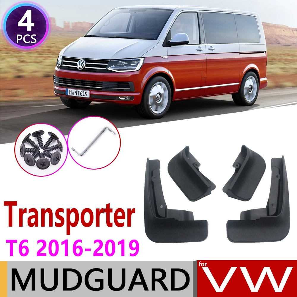 

Mudflap for Volkswagen VW Transporter T6 Caravelle Multivan 2016~2019 Fender Mud Guard Splash Flaps Mudguards Accessories 2017