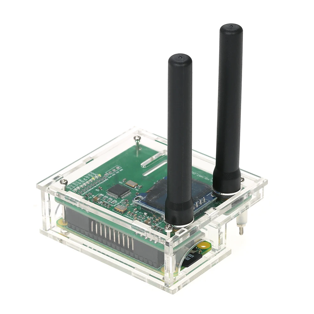 

Mini MMDVM Hotspot Expansion Board Spot Radio Station Digital Voice Modem for P25 DMR YSF Raspberry Pi with 2 Antennas