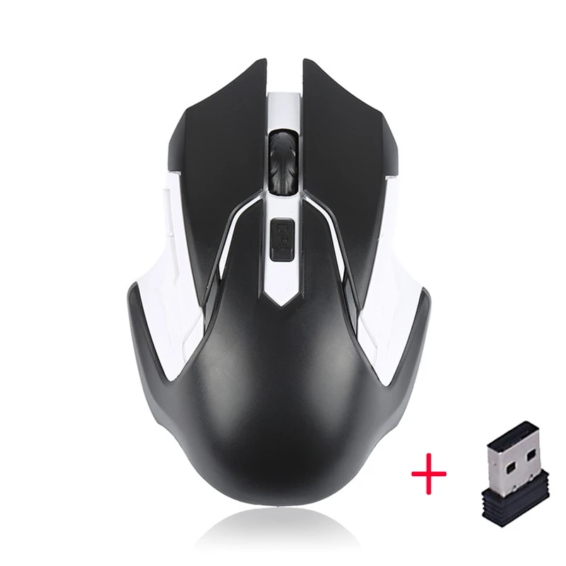 1 Профессиональная игровая Беспроводная оптическая мышь 1200 dpi компьютерная USB игровая мышь для ПК ноутбука настольного компьютера с USB адаптером - Цвет: 1