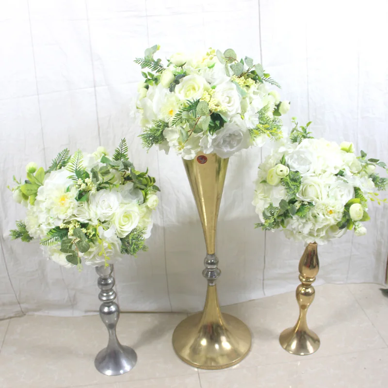 

SPR wedding table center flower ball road lead artificial flore centerpiece party home event backdrop flower decoration