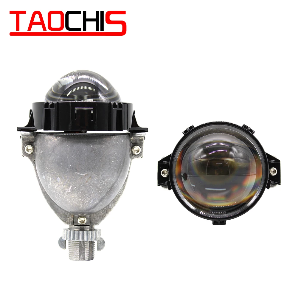 TAOCHIS 3,0 дюймов 12V 50w 8000LM стайлинга автомобилей супер яркий светодиодный универсальный высокое ближнего и дальнего света фары bi-светодиодный линзы прожекторного типа