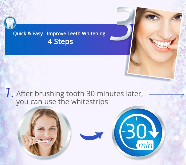 Genuine 3D White Strips Luxe Professional Effects Oral Hygiene Care Tooth Whiter Bleaching Teeth Whitening Strips