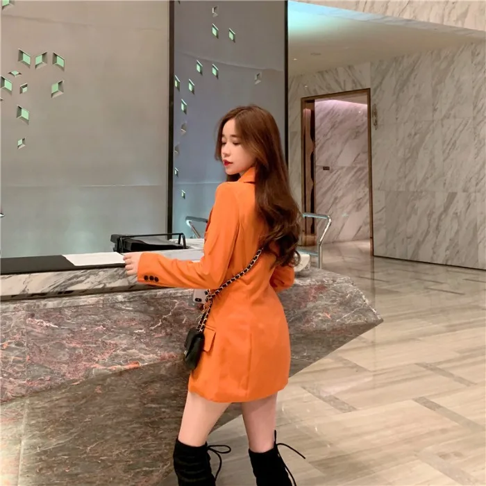 

Casual Small Suit Coat Women's Korean-style Loose-Fit Suit Fashion 2019 Early Autumn New Style Online Celebrity Style Long-sleev