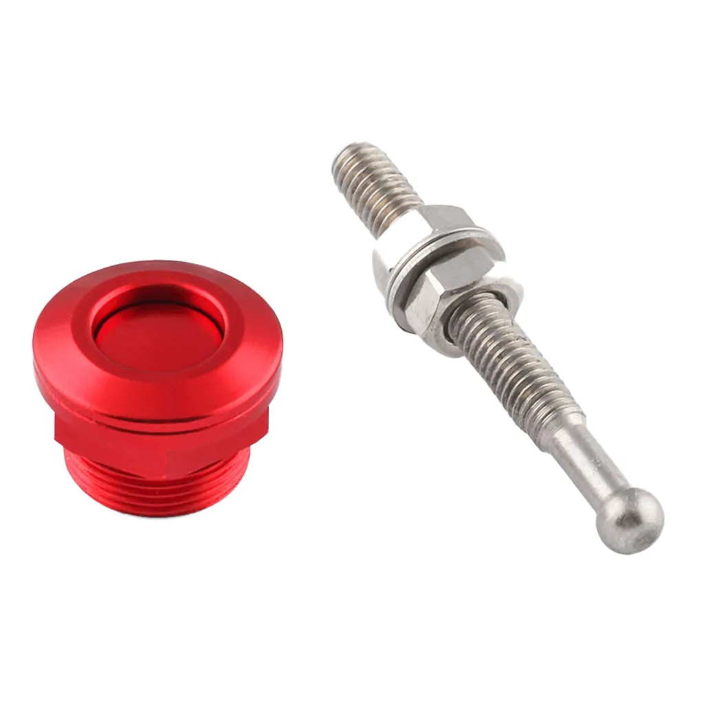 High Quality 22mm Push Button Quick Release Bonnet Hood Pins Latch Red