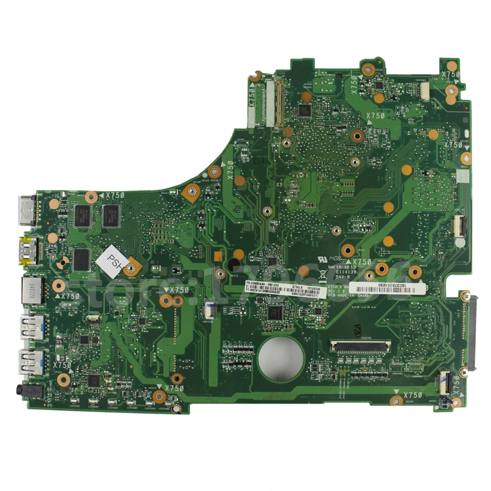 Материнская плата с i7-4500U GeForce GT740M 2GB X750LN для ASUS X750LN X750L K750L, материнская плата для ноутбука X750LB, тест