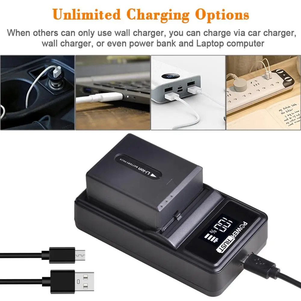 Powertrust NP-FF71 NP-FF70 sony np ff71 np ff70 npff71 npff70 DCR