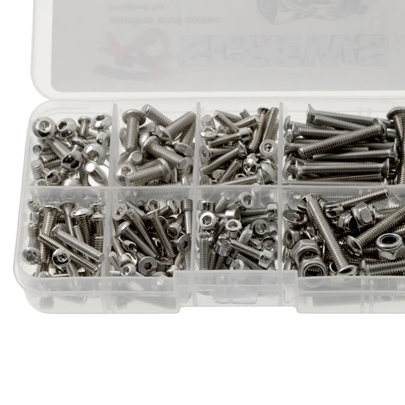 

Stainless Steel Screws with Storage Box Kit for MAXX #89076-4 1/10 RC Crawler