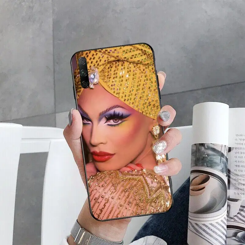 pu case for huawei CUTEWANAN American Drag Queen Aquaria Phone Case Cover for Huawei Honor 30 20 10 9 8 8x 8c v30 Lite view pro cute phone cases huawei