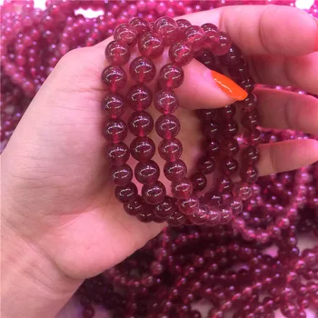 

Drop Shipping Natural ice strawberry crystal bracelet DIY handmade accessories strawberry bracelet fashion accessories wholesale