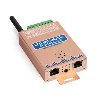 

model: LC2000B; LED WIFI-SPI Music controlller;DC7-24V input; 2048 pixel*2CH output;only supports Android APP