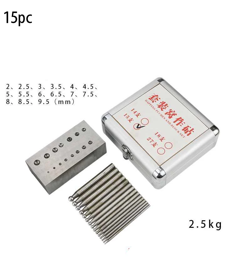 Dapping puches and block set, Dapping Punches, стальной канал, инструменты для изготовления ювелирных изделий