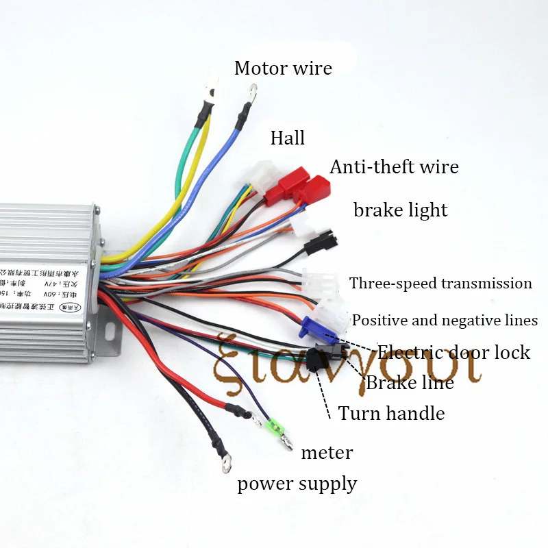Контроллер для citycoco 60v 2000w схема подключения