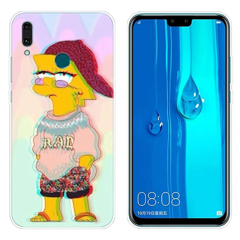 Роскошный мягкий силиконовый чехол Симпсон для huawei Коврики 30 20 Lite 10 Pro Y5 Y6 Y7 Pro Y9 Prime Y6 Pro крышка - Цвет: 009