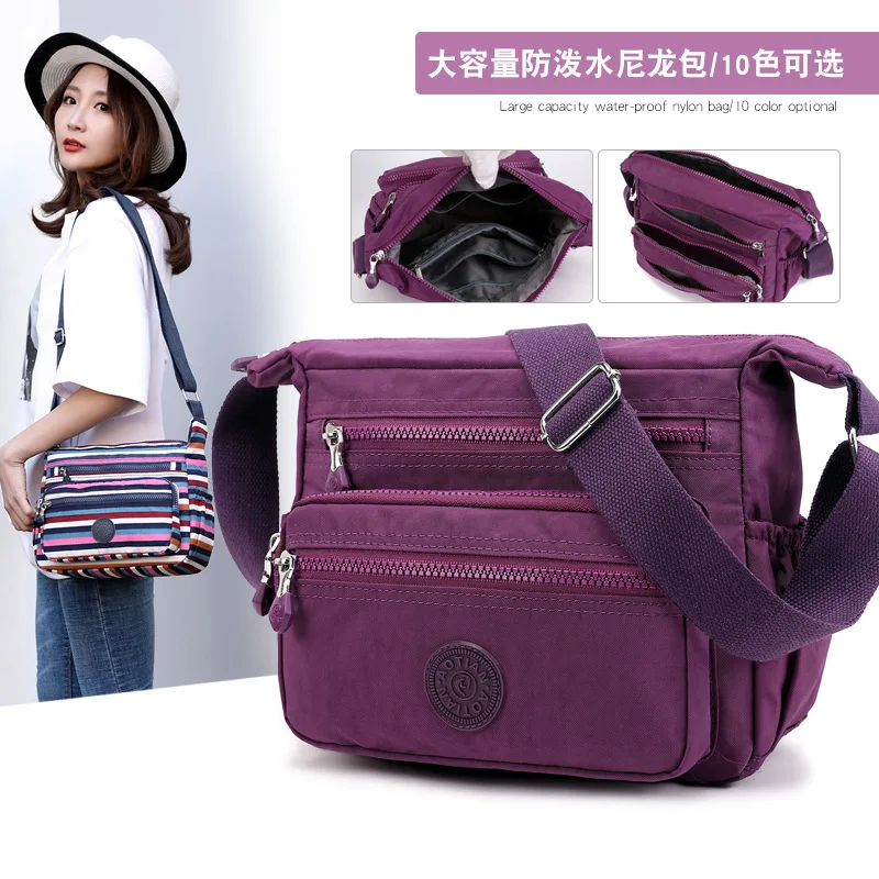 

Large-Volume Women's One-Shoulder Handbag Waterproof Nylon Bag Versatile Outdoor Travel Bag Lightweight Trend Shoulder Bag