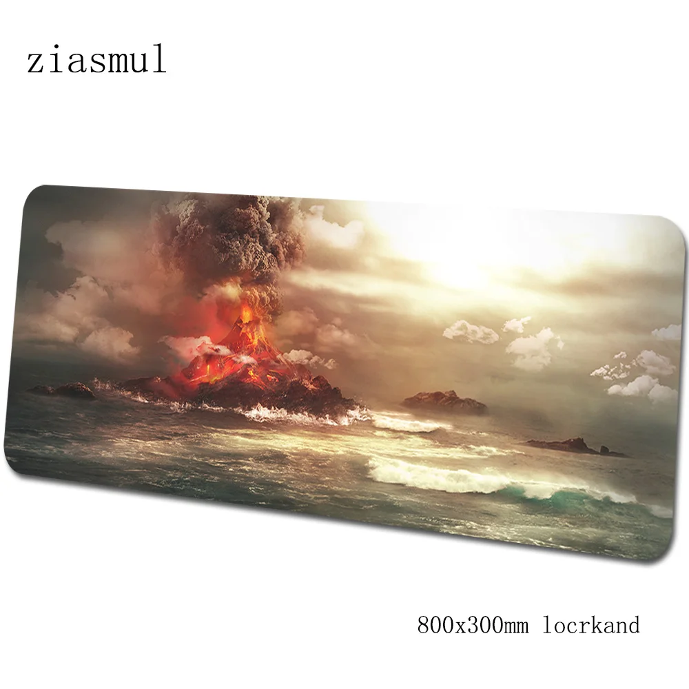 Коврик для мыши с изображением вулканов 80x30 см, игровой коврик для мыши, крутой коврик для мыши, компьютерный стол для геймера, HD коврик с рисунком, notbook mousemat - Цвет: pattern 11