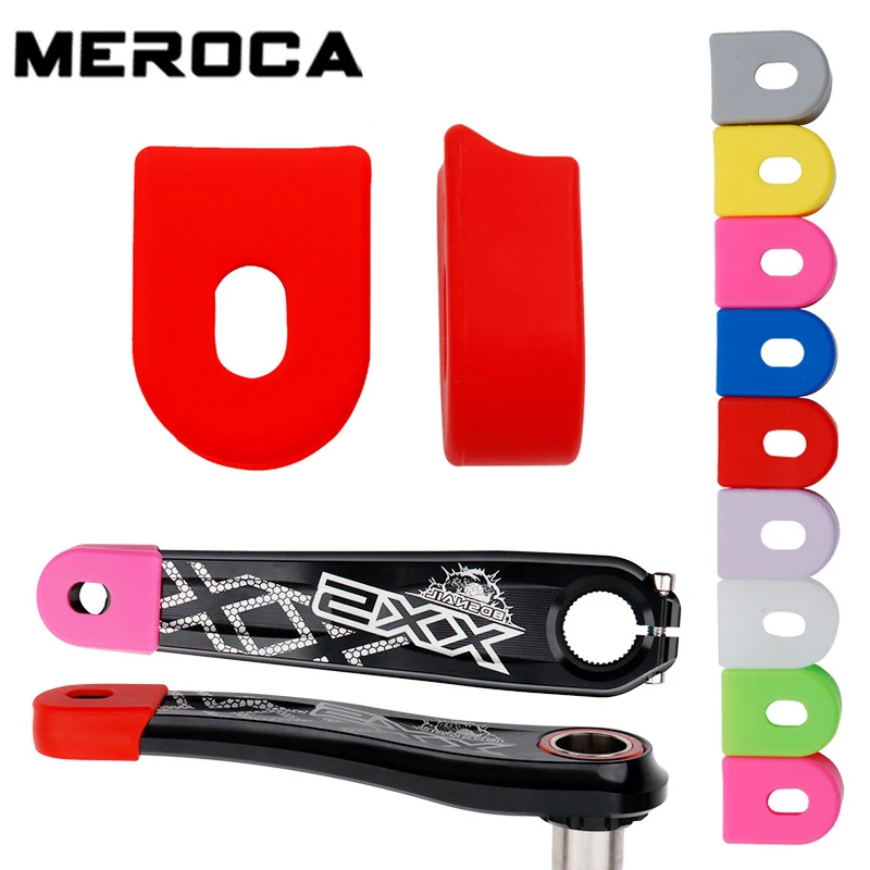 

2PCS Bicycle Crank Cover Soft Silicone Protective Cover Bicycle Accessories