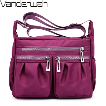 

Casual Women Shoulder Bags High Quality Waterproof Nylon Bag Large Capacity Travel Crossbody Bags For Women 2019 Ladies Hand Bag