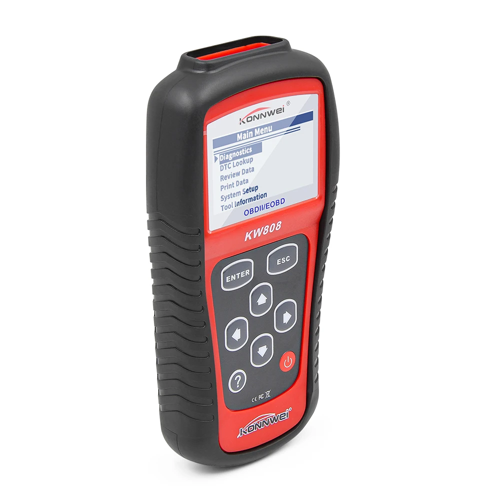 KONNW KW808 EOBD/CAN OBD2 диагностический инструмент OBDII/EOBD автомобильный считыватель кодов и автоматический сканер Автомобильный сканер обнаружения OBD2 сканер