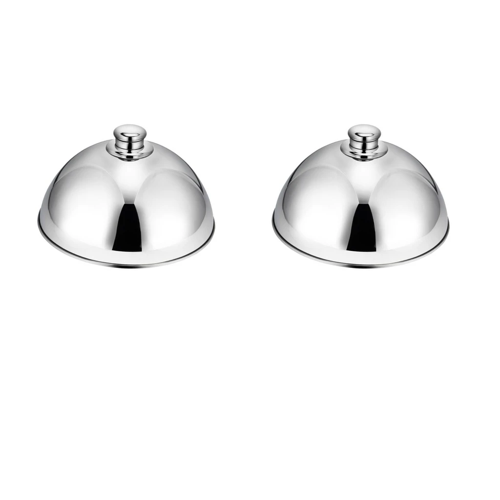 2Pcs Cheese Melting Dome Steaming Cover Steak Cover Cloche Serving Dish Food Cover