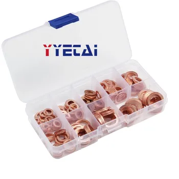 

YongYeTai Packed copper gaskets for auto parts, boxed seals, 200PCS free shipping