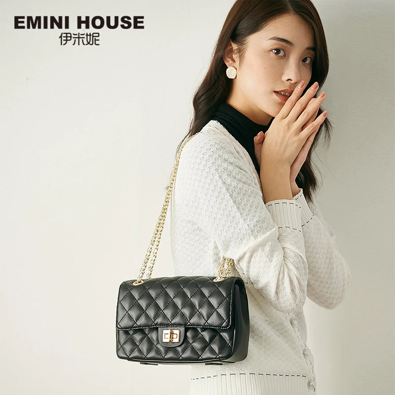 Женская сумка-Кроссбоди EMINI HOUSE классическая сумка через плечо с цепочкой и