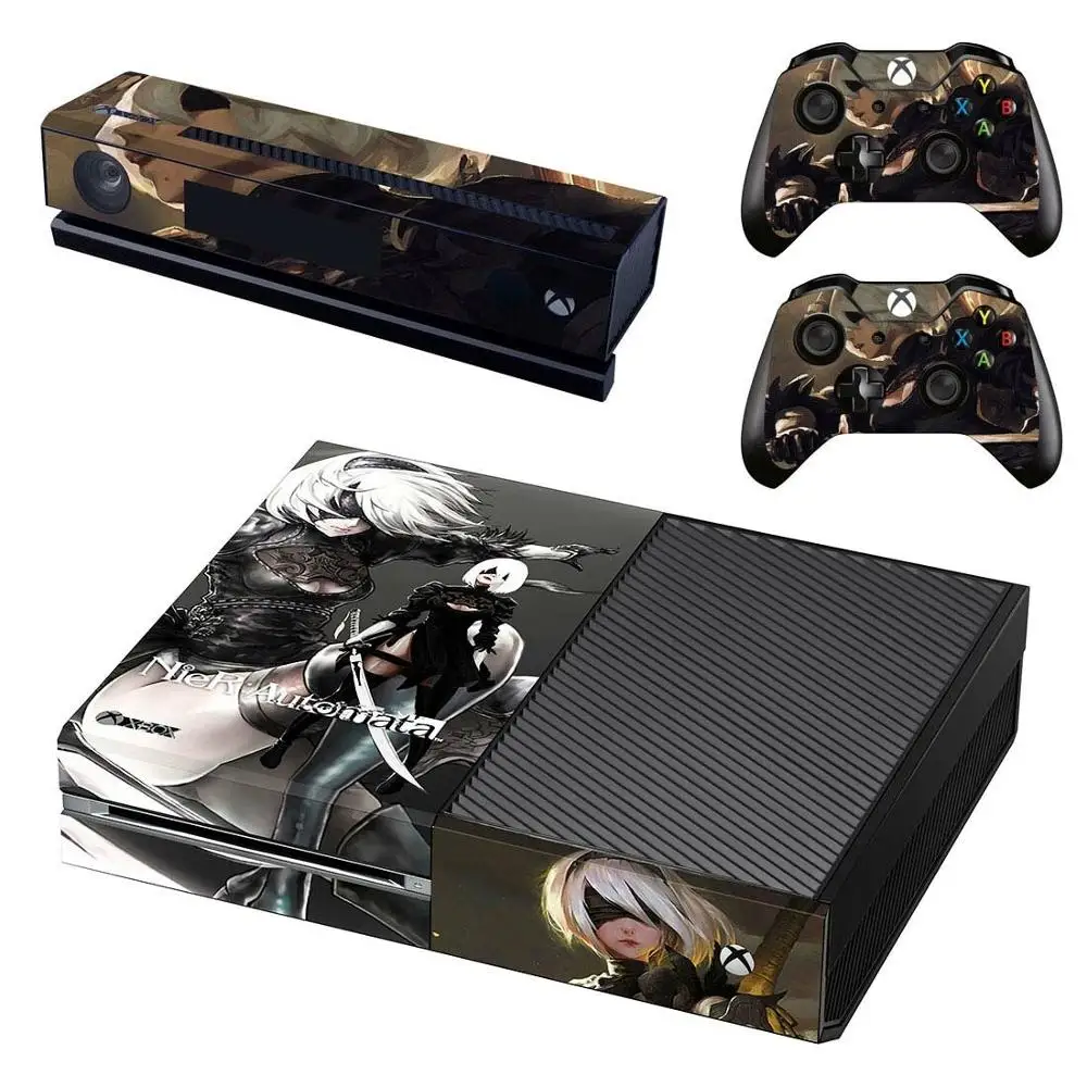 Наклейка s NieR: Automata для xbox one Виниловая наклейка для кожи Pegatinas Adesivo для xbox one консоль Kinect два контроллера Skins - Цвет: GSTM1072