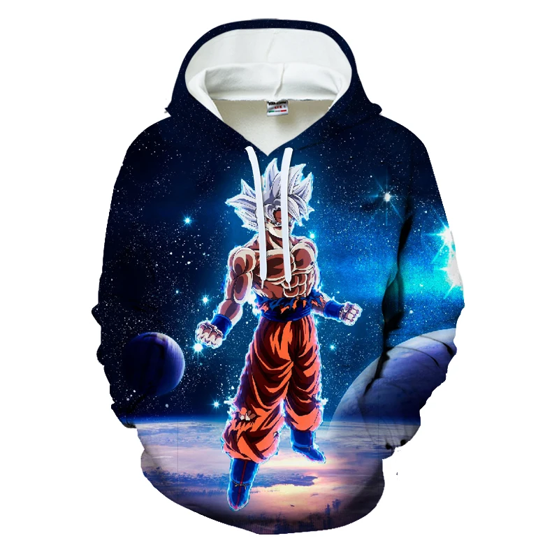 

New Dragon Ball Super Saiyan 3D Hooded Jacket Personalized Hoodie 3D Print Autumn and Winter Hoodie XL Street Costume Cool Star Jacket