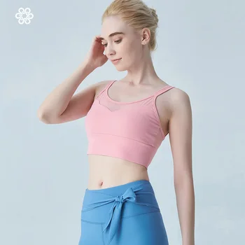 

Sports Bra Ladies Women Girls Slim Running Yoga Brassiere Workout Gym Fitness Sport Bra High Impact Padded Underwear Vest Tank