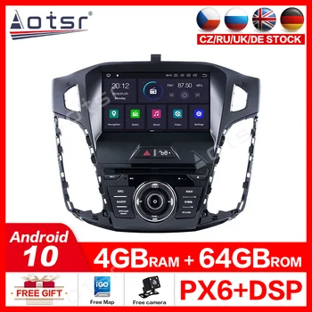 شراءAOTSR 64GAndroid10.0 راديو السيارة لفورد فوكس 2012 2013 2014 2015 2016 2017 2018 ملاحة تحديد المواقع 1 Din لوحة القيادة مشغل بلوتوث